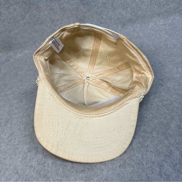 Vintage CIBA Hat Adult OSFA Beige 5 Panel Rope Brim Snapback Work Wear Company - Picture 5 of 10